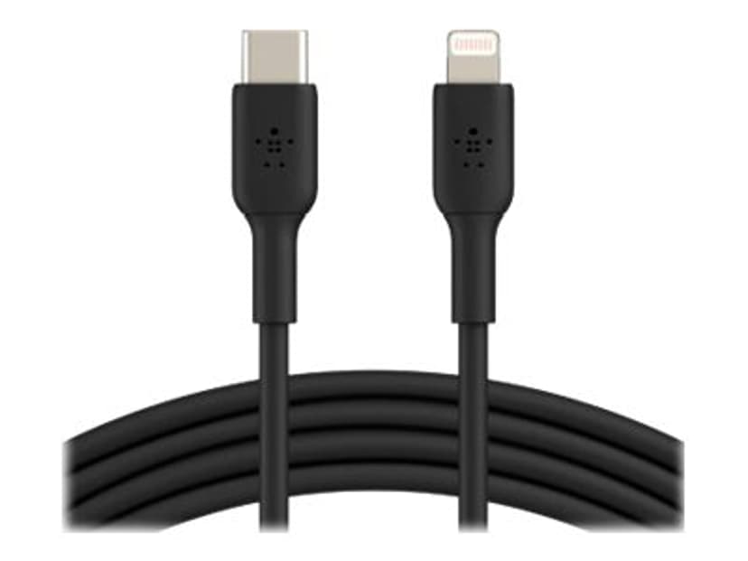 Belkin Lightning Till USB-C Kabel 1m Svart