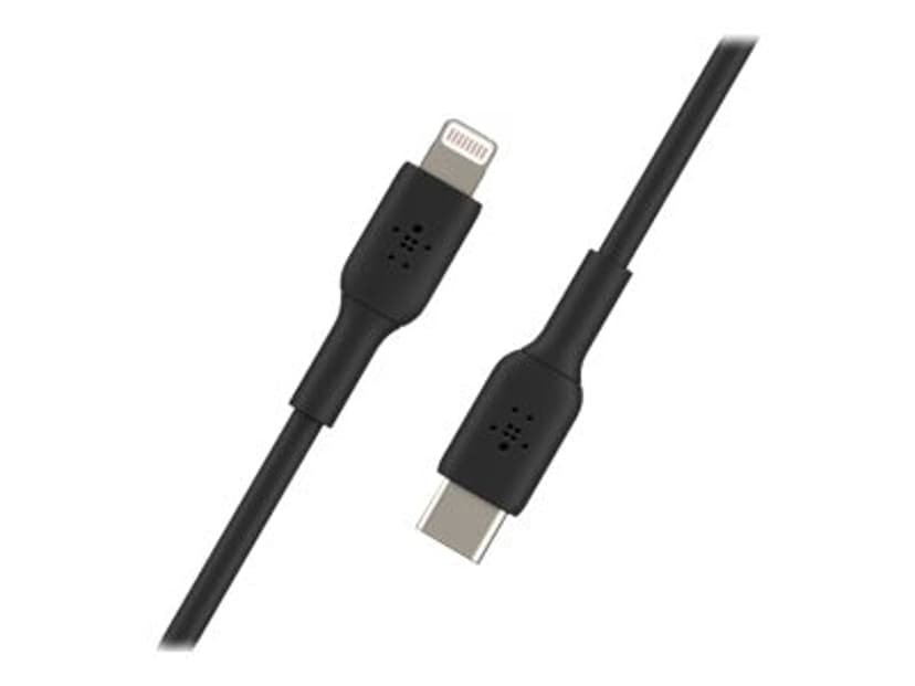 Belkin Lightning Till USB-C Kabel 1m Svart