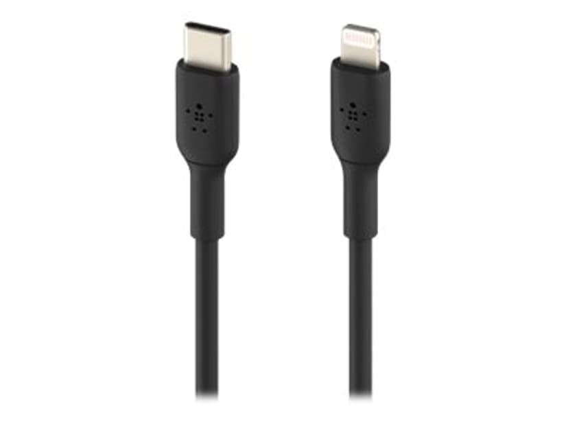 Belkin Lightning Till USB-C Kabel 1m Svart