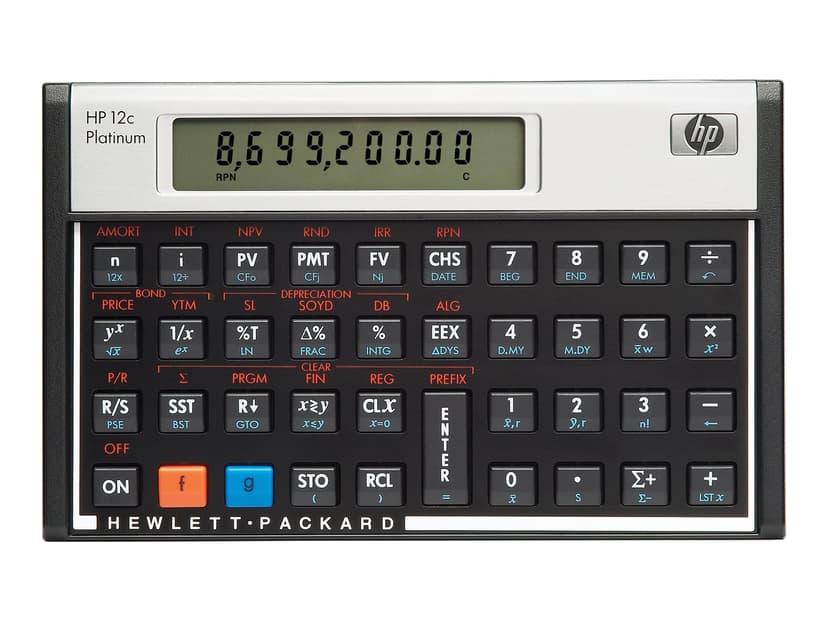 HP 12c Platinum Programmerbar Finansräknare
