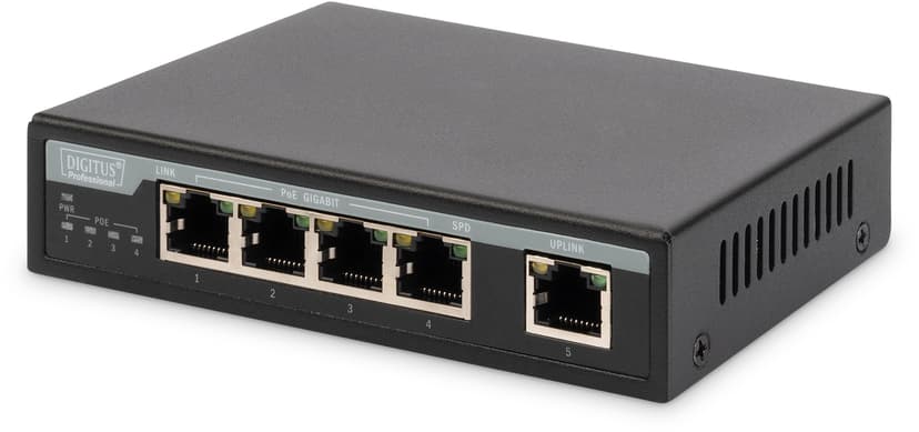 Digitus 5-Port Gigabit PoE Switch 62W