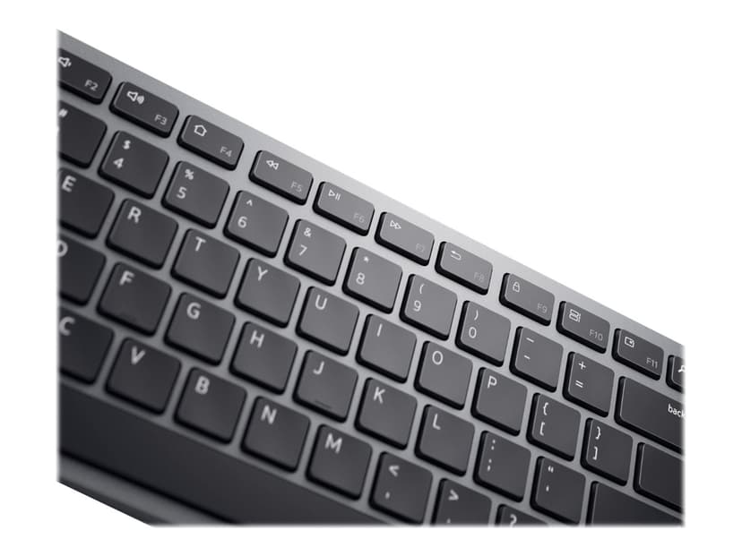 Dell KM7321W tastatur Mus inkludert Kontor RF trådløs + Bluetooth QWERTY Nordisk Grå, Titan Trådløs Nordisk