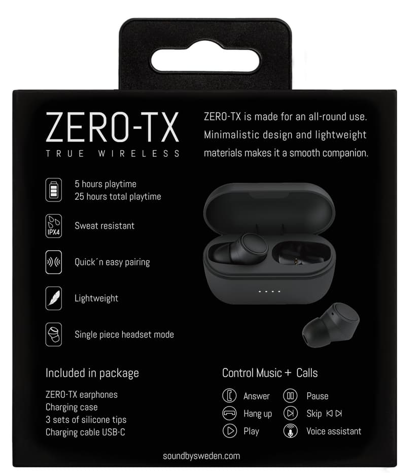 SUPRA Zero-TX TWS Stereo Svart