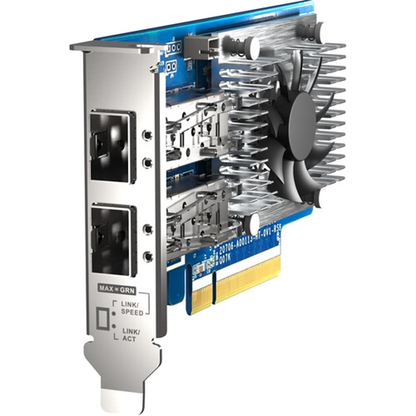 QNAP QXG-25G2SF-CX6 nätverkskort Intern Fiber 25000 Mbit/s
