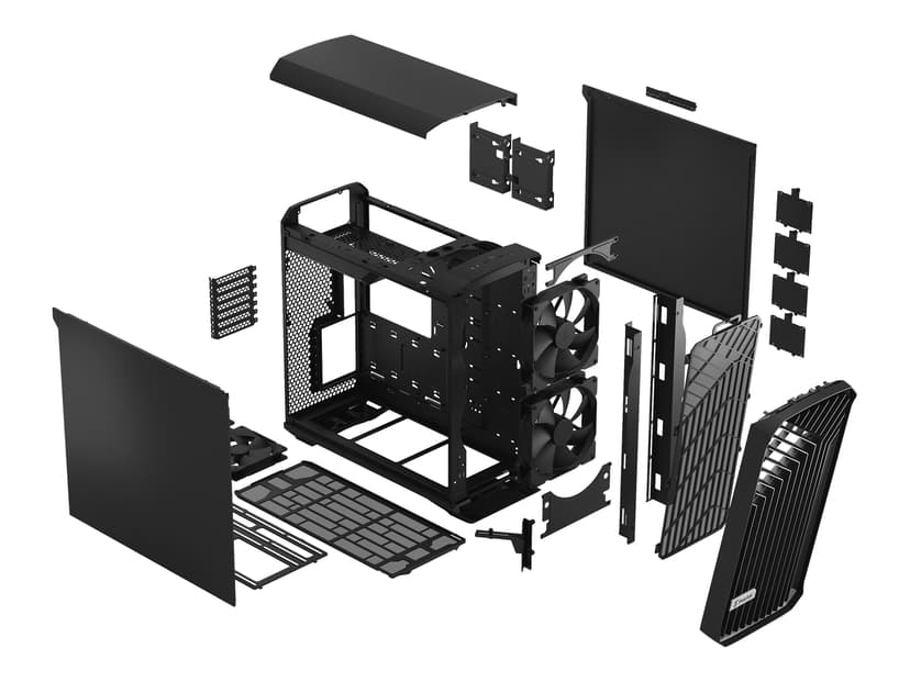 Fractal Design Torrent Black Solid Torn Svart
