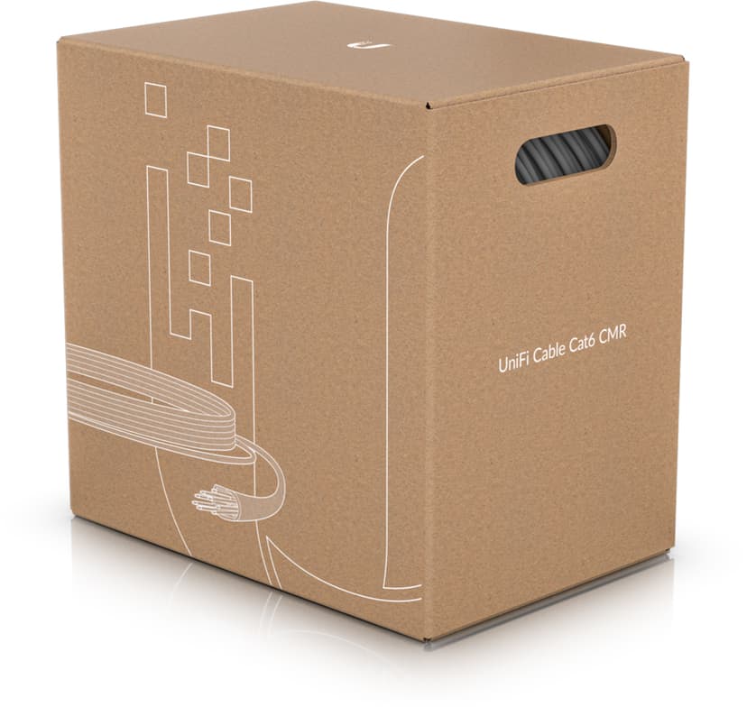 Ubiquiti UniFi Indoor Bulkkabel CMR Cat6 305m Vit