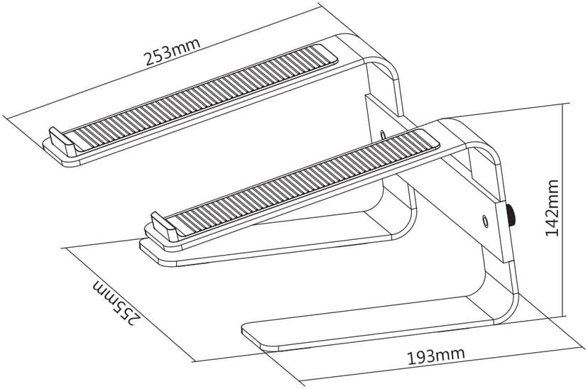 Prokord Laptop Stand Aluminium
