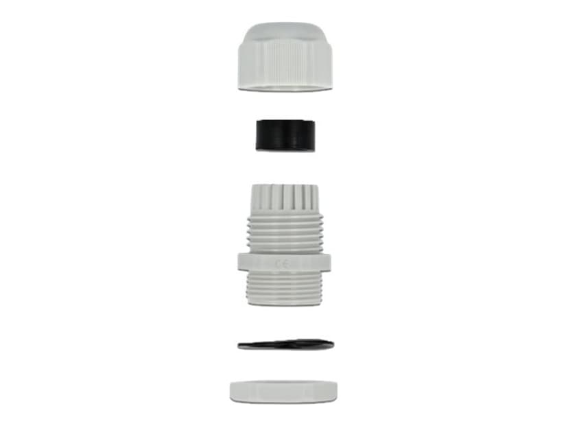Delock 60227 forskruing Grå Plast 10 stykker