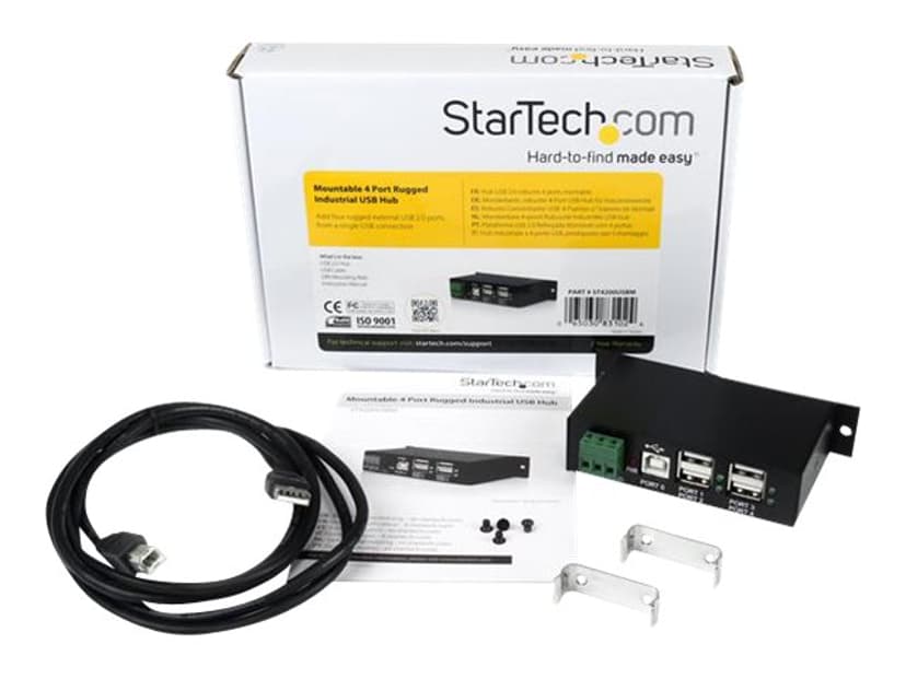 Startech Industriell USB 2.0 hubb med 4 portar och ESD-skydd USB 2.0 Type-B USB 2.0