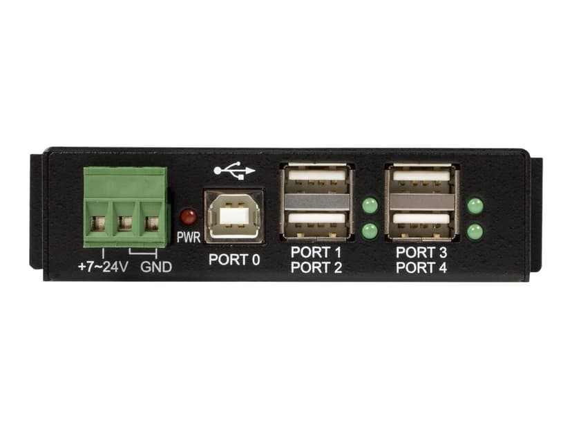 Startech Industriell USB 2.0 hubb med 4 portar och ESD-skydd