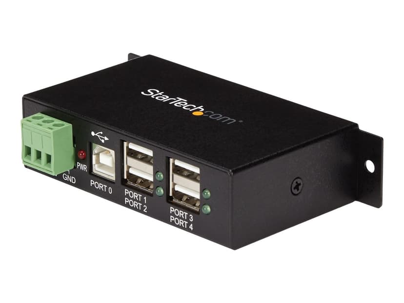 Startech Industriell USB 2.0 hubb med 4 portar och ESD-skydd