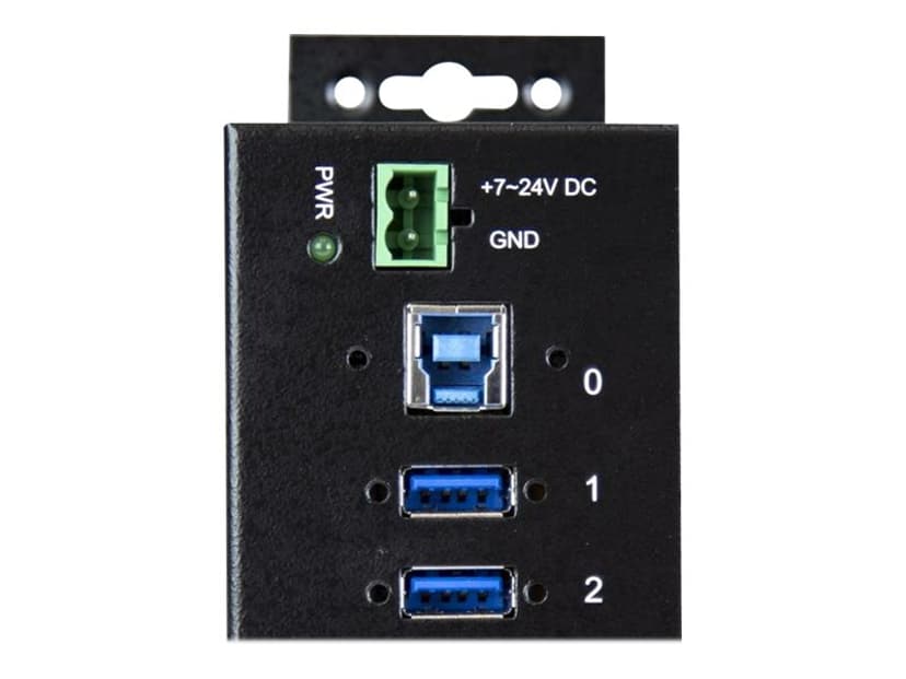 Startech 10 Port Industrial USB 3.0 Hub with ESD & 350W Surge Protection USB 3.2 Gen 1 (3.1 Gen 1) Type-B USB 3.2 Gen 1 (3.1 Gen 1) Type-A