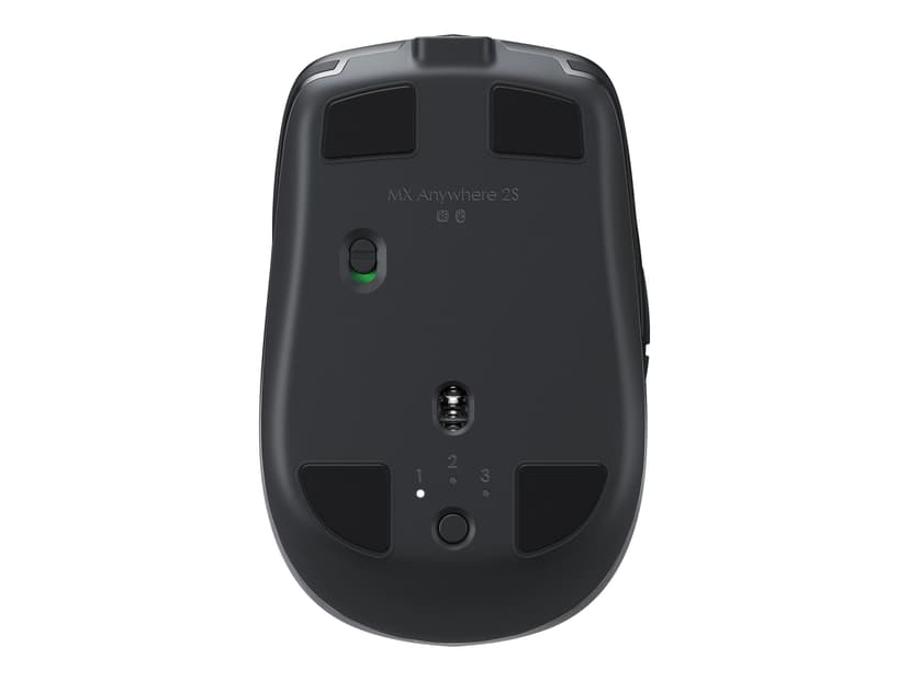 Logitech Mx Anywhere 2s Wireless Mobile Mouse Graphite RF trådløs + Bluetooth