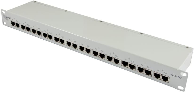 Allnet 12-Port Gigabit Network Surge Protector 19"