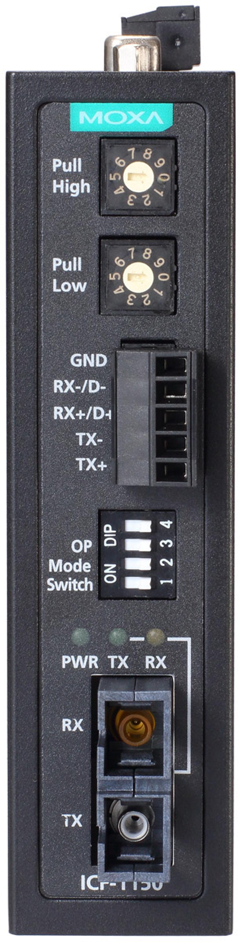 Moxa ICF-1150-S-SC-T Serial to Fiber Converter SC SM