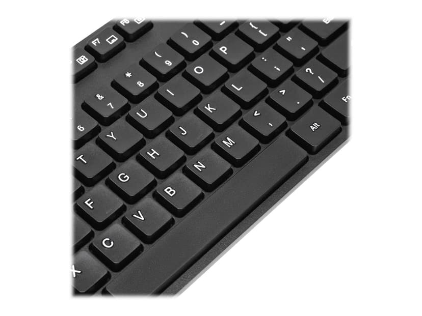 Targus AKB30FR tangentbord Universal USB AZERTY Fransk Svart Kabel Fransk