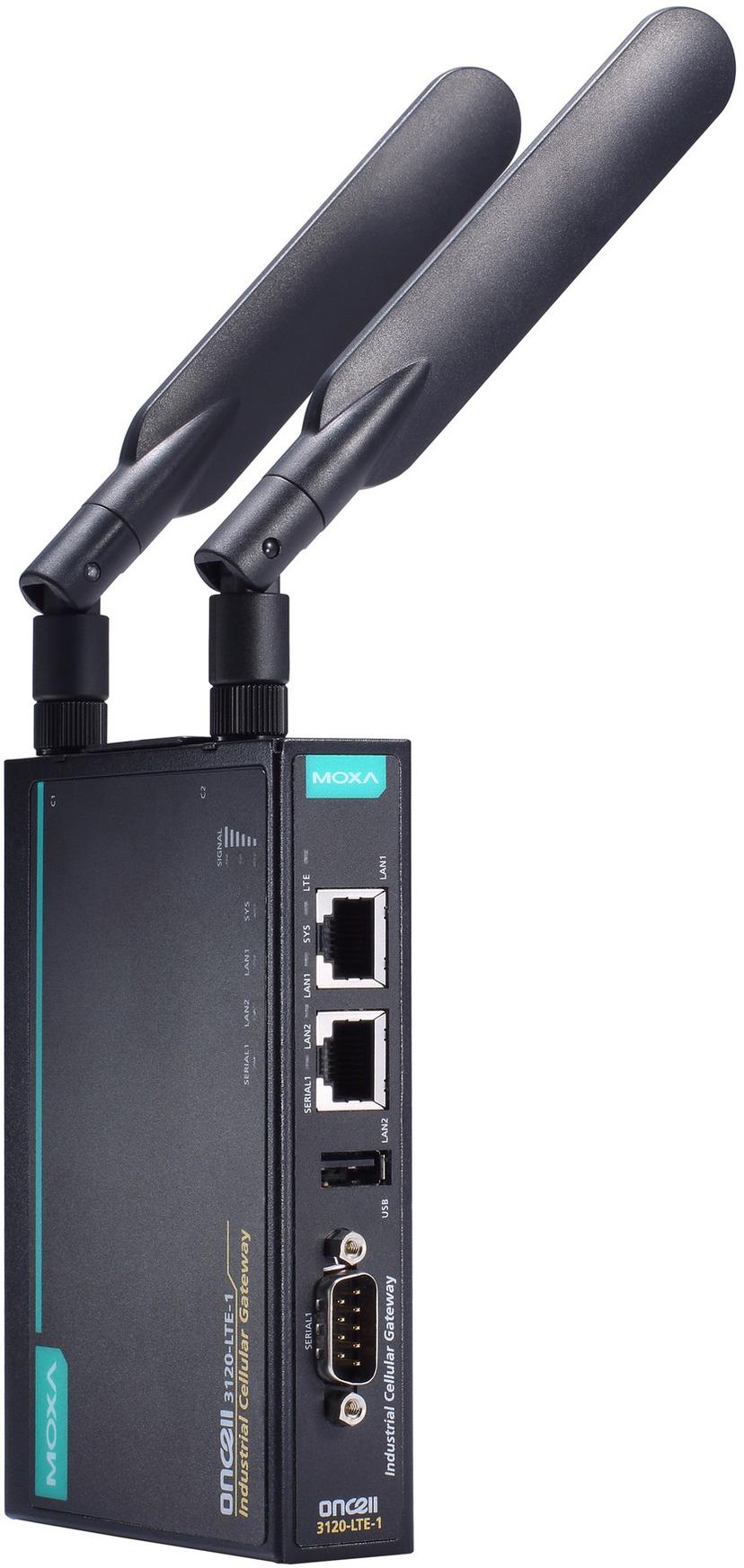 Moxa OnCell 3120-LTE-1 Industriell LTE Gateway Extreme Temp
