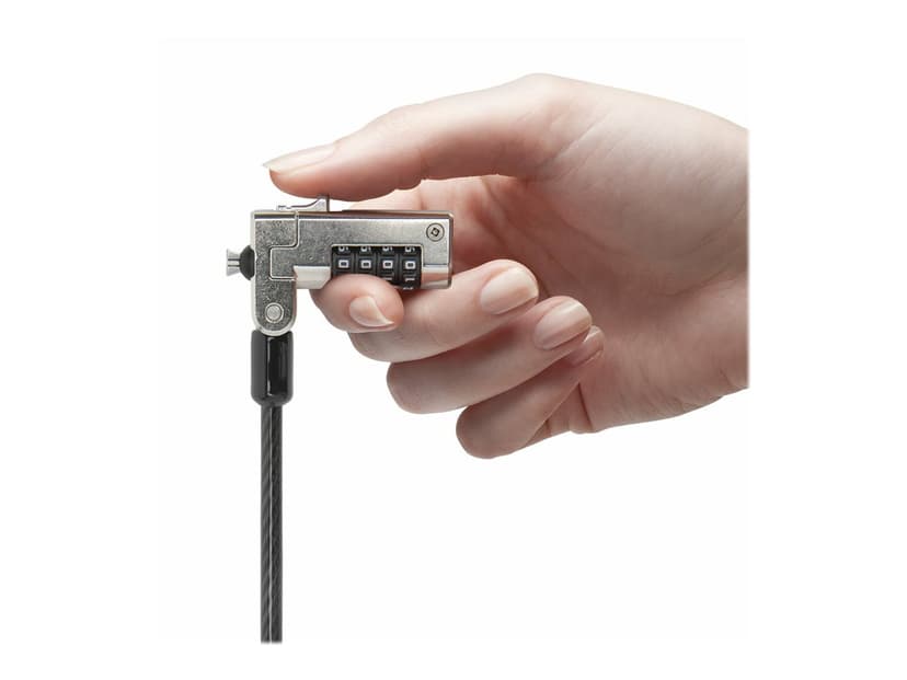 Kensington Slim N17 Combination Laptop Lock for Wedge-Shaped Slots