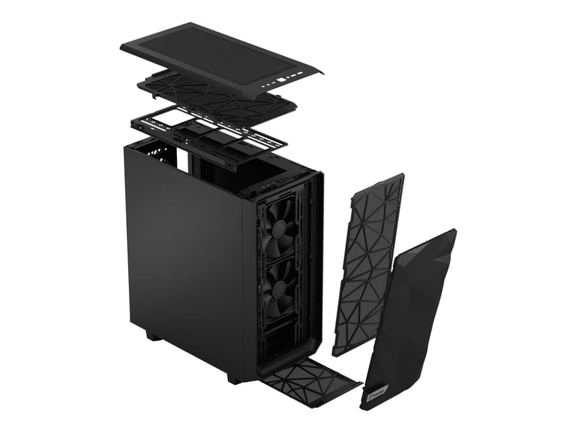 Fractal Design Meshify 2 Compact Tower Svart Torn Svart