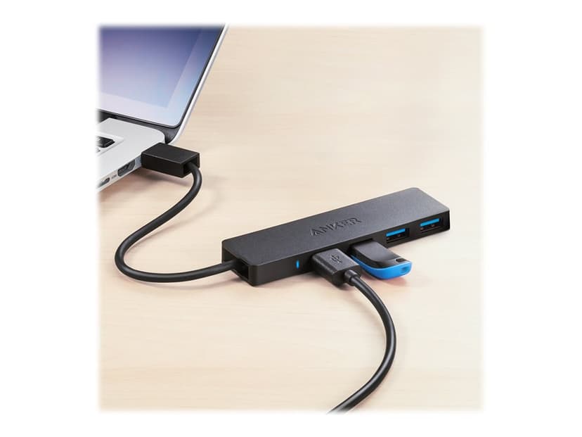 Anker Innovations A7516016 keskitin USB 3.2 Gen 1 (3.1 Gen 1) Type-A 5000 Mbit/s Musta USB 3.2 Gen 1 (3.1 Gen 1) Type-A USB 3.2 Gen 1 (3.1 Gen 1) Type-A