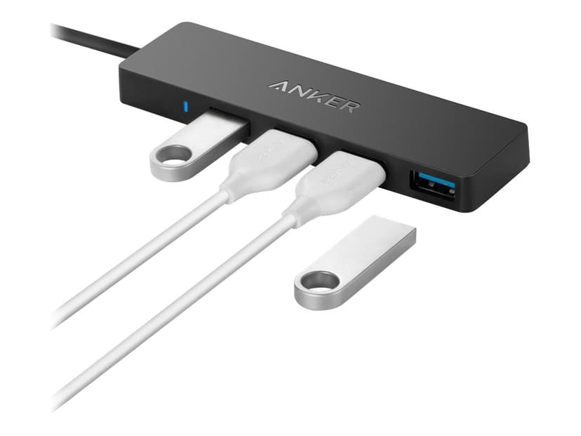 Anker Innovations A7516016 keskitin USB 3.2 Gen 1 (3.1 Gen 1) Type-A 5000 Mbit/s Musta USB 3.2 Gen 1 (3.1 Gen 1) Type-A USB 3.2 Gen 1 (3.1 Gen 1) Type-A