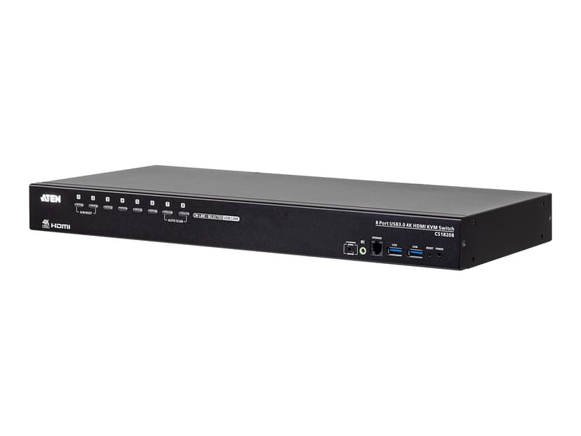 Aten CS18208 8-Port USB True 4K HDMI KVM Switch with USB 3.0