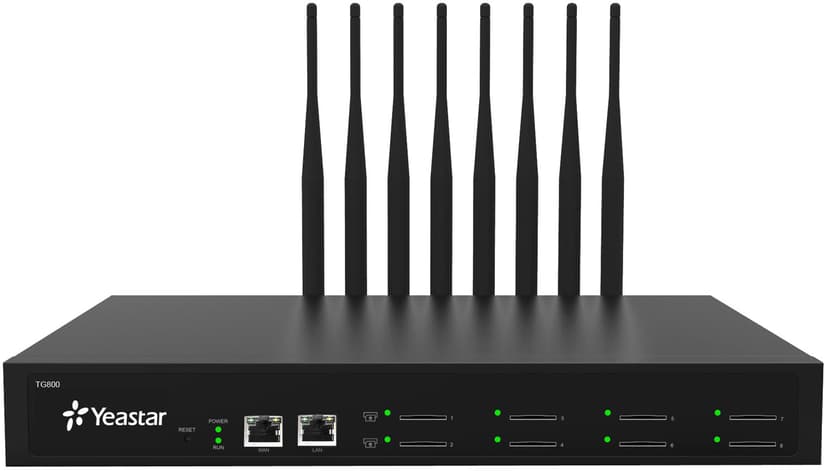 Yeastar TG800 8 channel VoIP GSM-gateway