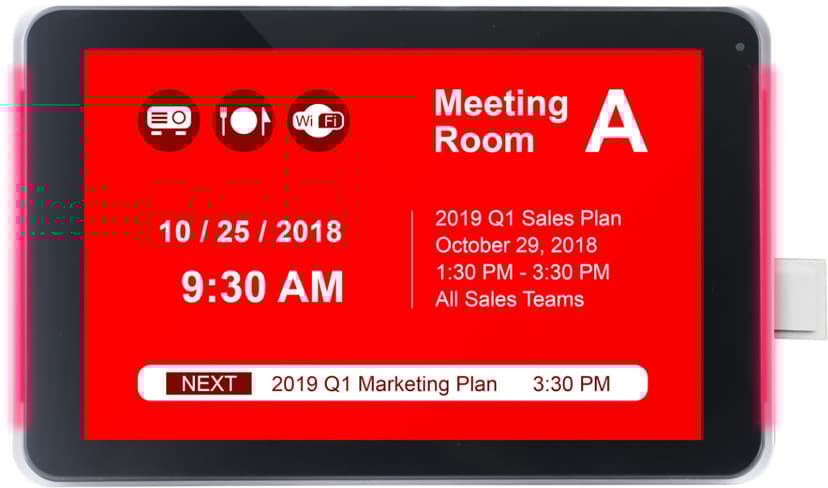 Iadea XDS-1078 10" Android Room Panel for Meetio