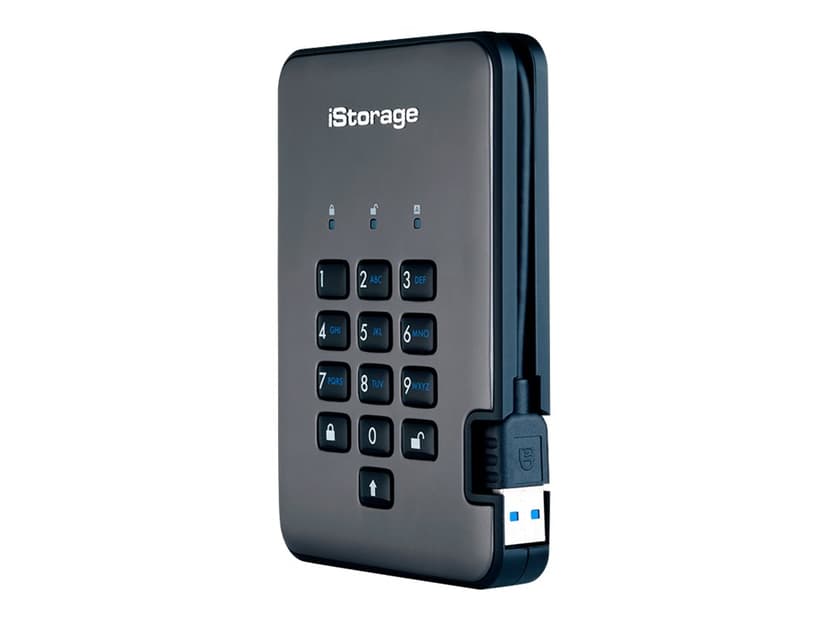 Istorage diskAshur PRO2 SSD 4 TB USB Type-A 3.2 Gen 1 (3.1 Gen 1) Svart