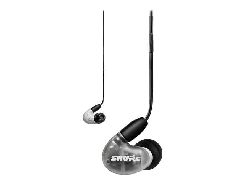 Shure AONIC 4 Stereo Genomskinlig, Grå, Vit