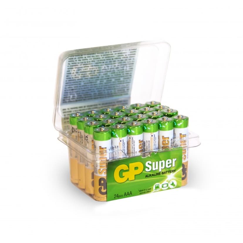 GP Batteri Super Alkaline Powercase 24st AAA/LR03