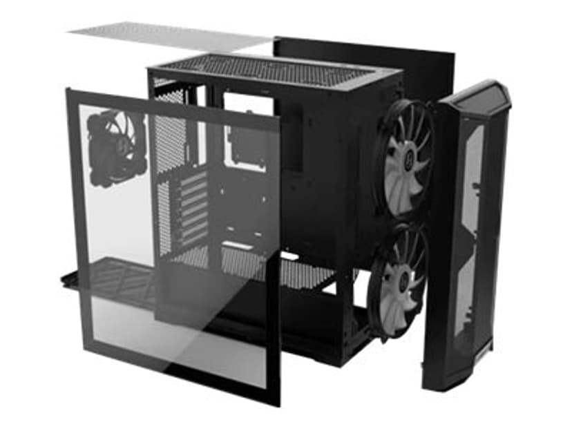 Lian-Li Lancool 215 Midi Tower Transparant, Zwart