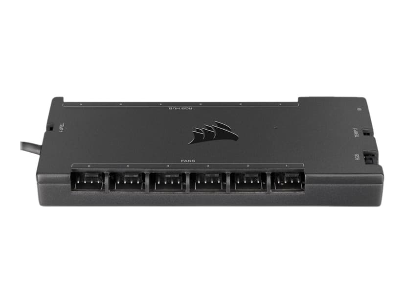 Corsair iCUE Commander Core XT hastighetskontroll för systemfläktar 6 kanaler Svart
