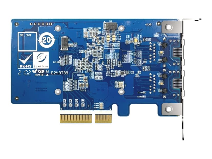 QNAP QXG-10G2T-X710 nätverkskort Intern Ethernet 1000 Mbit/s