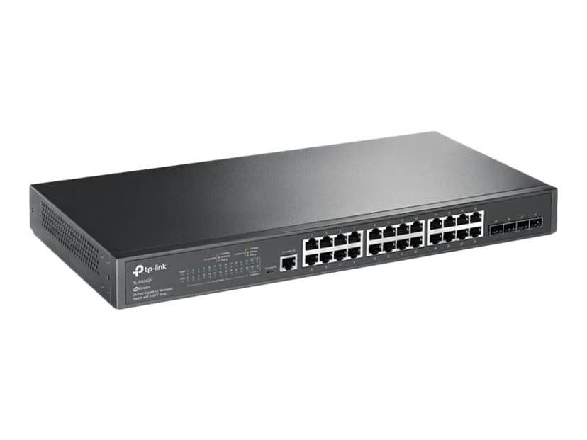 TP-Link JetStream TL-SG3428 netwerk-switch Managed L2/L3 Gigabit Ethernet (10/100/1000) 1U Zwart