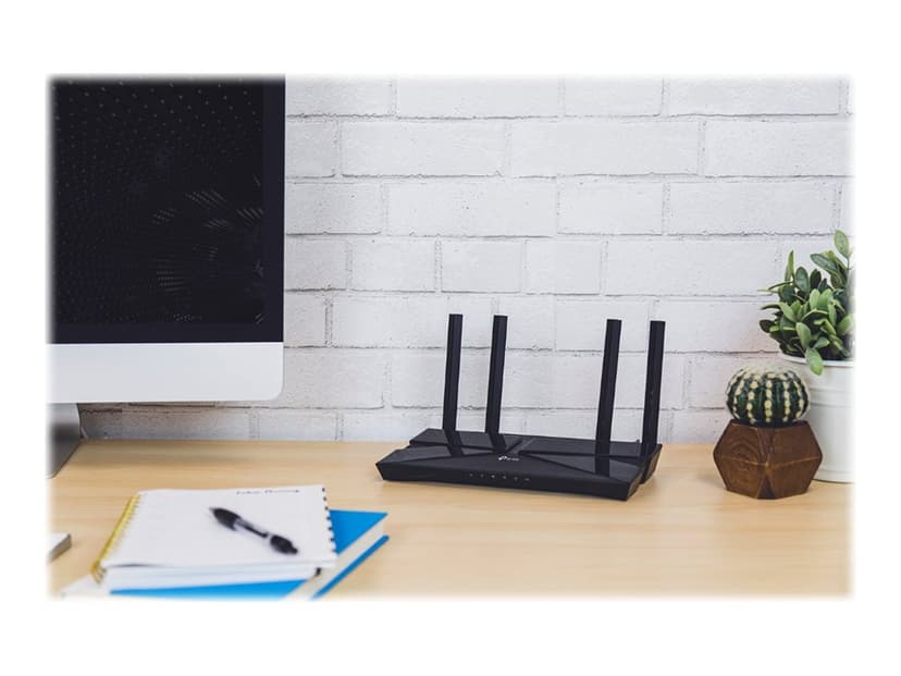 TP-Link Archer AX1500 trådløs ruter Gigabit Ethernet Dobbelbånd (2.4 GHz / 5 GHz) Sort