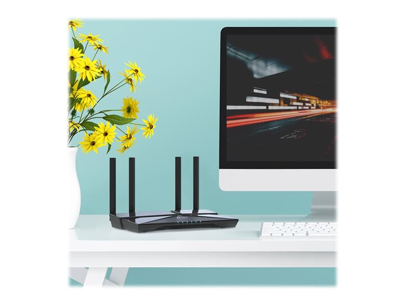 TP-Link Archer AX1500 trådlös router Gigabit Ethernet Dual-band (2,4 GHz / 5 GHz) Svart