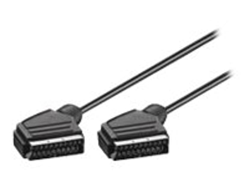 Microconnect AVPP1 SCART-kabel 1,5 m SCART (21-pin) Svart 1.5m SCART (21-pin) SCART (21-pin) Svart