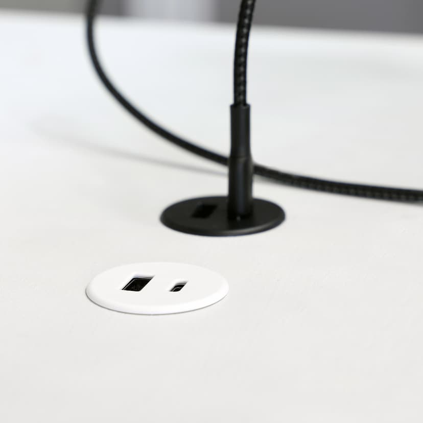 Axessline Powerdot Micro 1xUSB-A & 1xUSB-C Laddning 5V 3A Svart