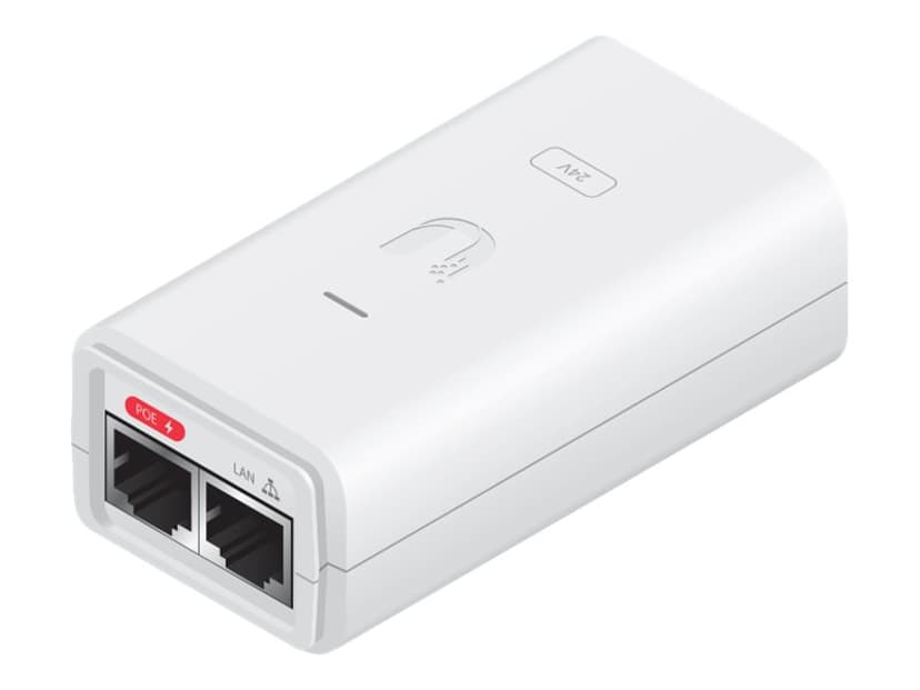 Ubiquiti PoE-injektor 24 V 12 watt Hvit