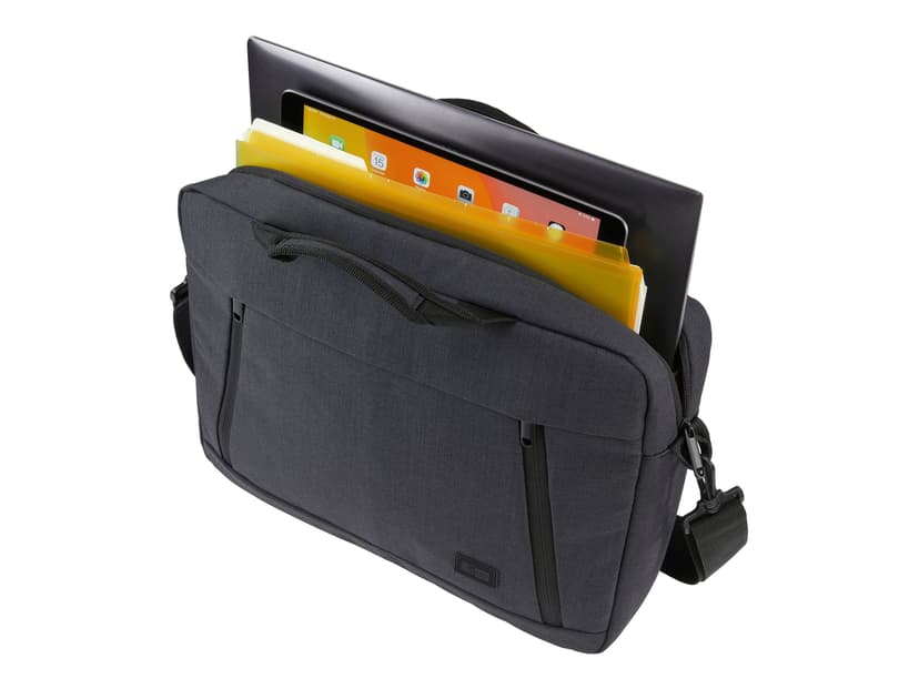 Case Logic Huxton HUXA-214 Black 35,6 cm (14") Aktetas Zwart 14" Polyester Zwart