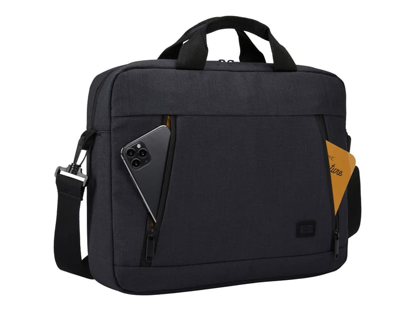 Case Logic Huxton HUXA-214 Black 35,6 cm (14") Aktetas Zwart 14" Polyester Zwart