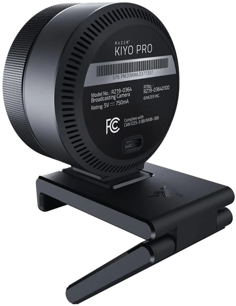 Razer Kiyo Pro verkkokamera 2,1 MP 1920 x 1080 pikseliä USB Musta