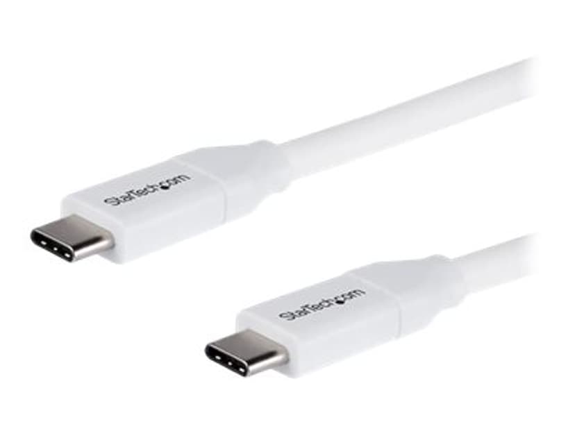 Startech Charge USB-C Cable 100W (USB 2.0) 2m USB-C USB-C Valkoinen