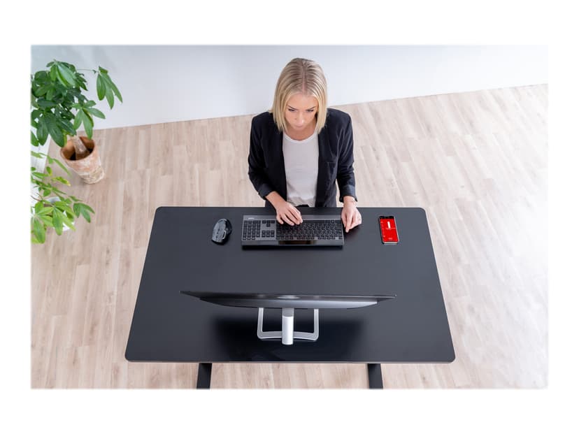 Sun-Flex Skrivbord Höj/Sänkbart 120x60 cm Svart