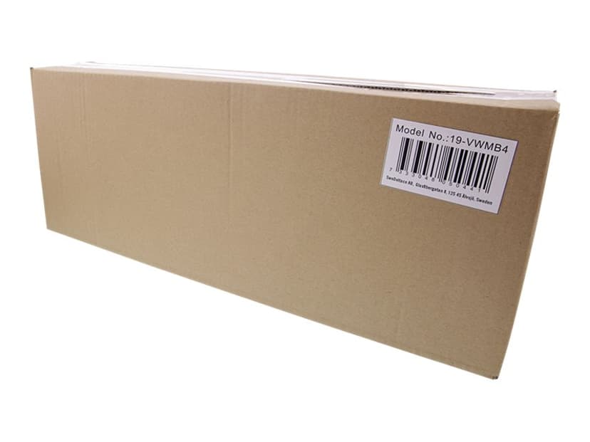 Deltaco Vertikalt veggfeste 19" 4U Svart