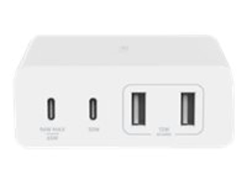Belkin WCH010VFWH mobiililaitteen laturi Kannettava tietokone, Älypuhelin, Tabletti Valkoinen AC Sisätila 2m Valkoinen