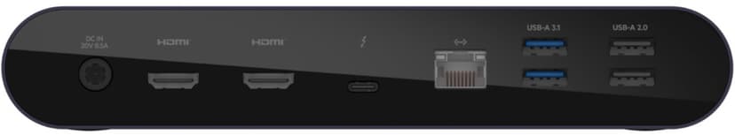 Belkin Thunderbolt 4 Dock Pro Langallinen musta Thunderbolt 4