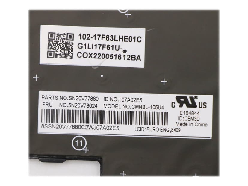 Lenovo 5N20V78024 reservdelar bärbara datorer Tangentbord