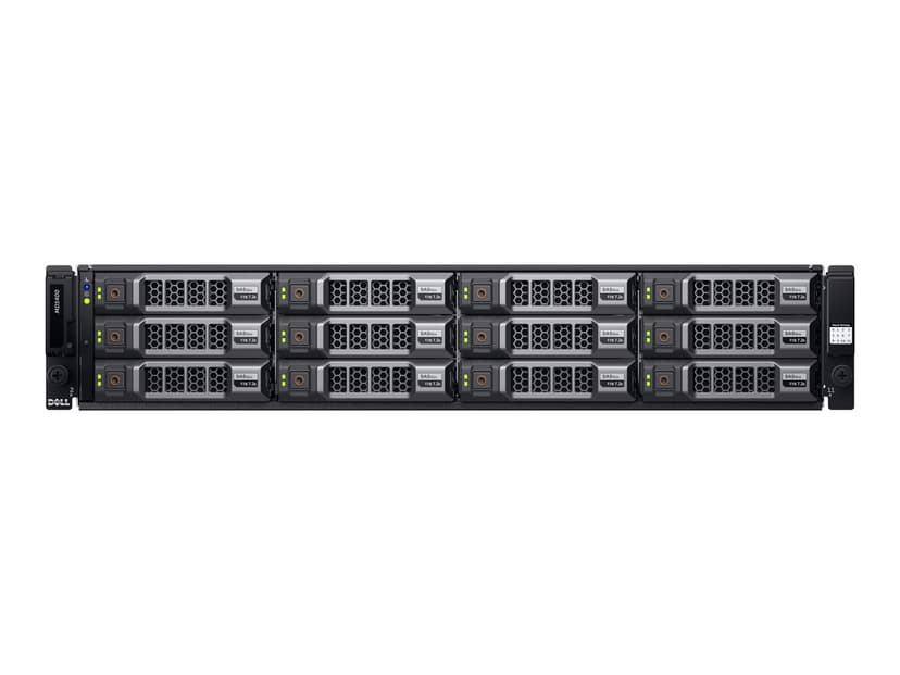 Dell PowerVault MD1400 hårddiskar 0,6 TB Rack (2U) Svart